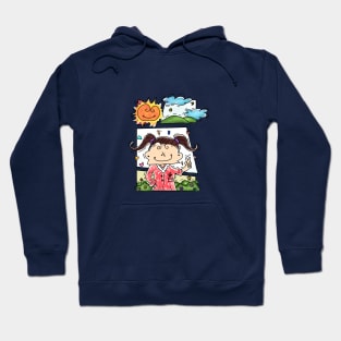 happy reel cartoon Hoodie